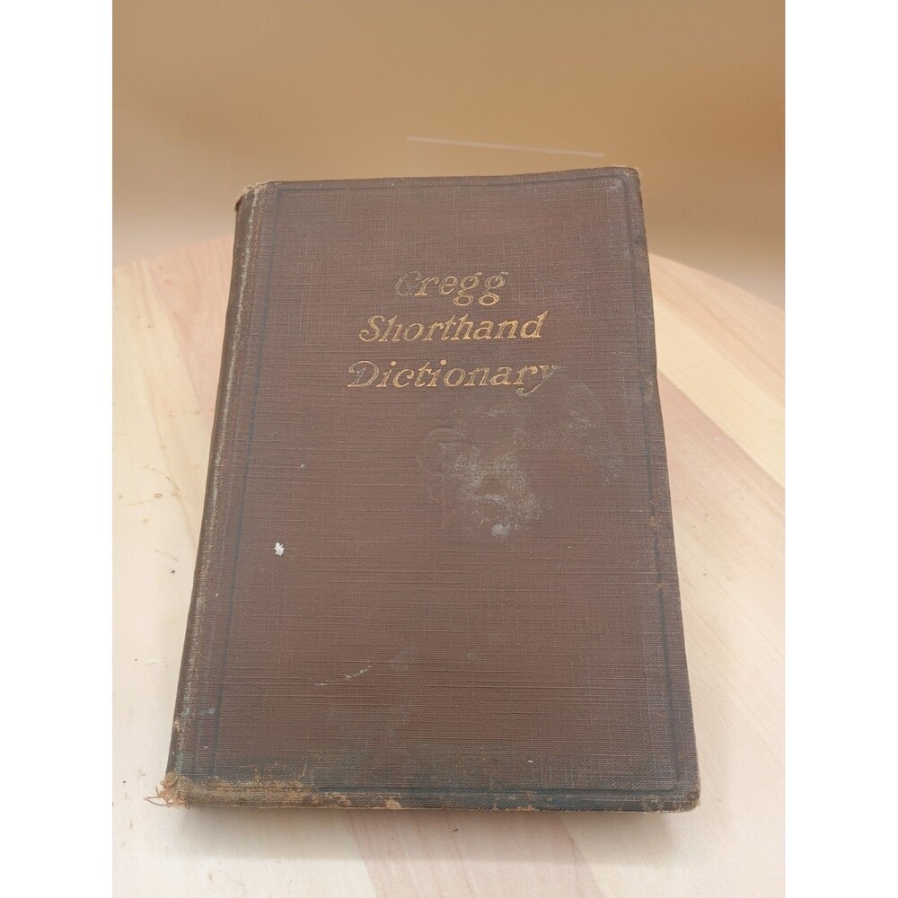 Gregg Shorthand Dictionary 1916 John Robert Gregg Revised Antique Book